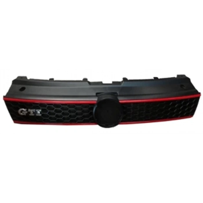 Volkswagen Polo- 6- 10/14; Ön Panjur Siyah Kırmızı Çıtalı Gtı (Tw) (Oem No: 6R0853651Rqwd)
