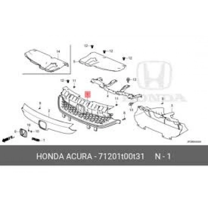 Panjur Cıty 22Sonrası Siyah Komple (Orıjınal Kalite) (Oem No: 71201-T00-T31)