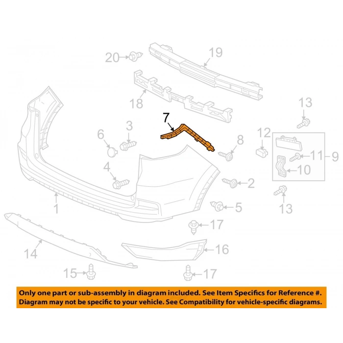 Tampon Bağlantı Braketi Arka Crv 15-18 Sağ-Sol Takım (Oem No: 71593-T1W-H01-71598-T1W-H01)