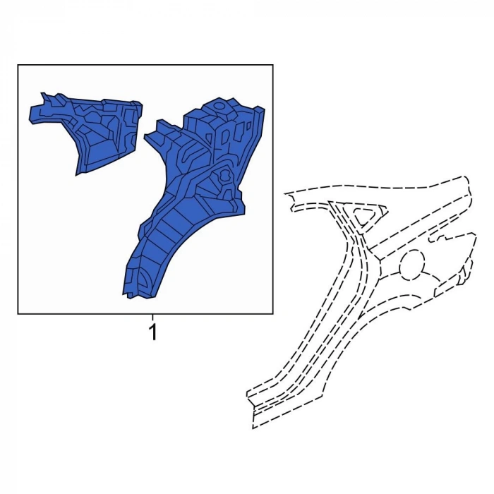 Çamurluk Sacı Accent Arka İç 11Sonrası Blue Sağ (Oem No: 71602-1R310)
