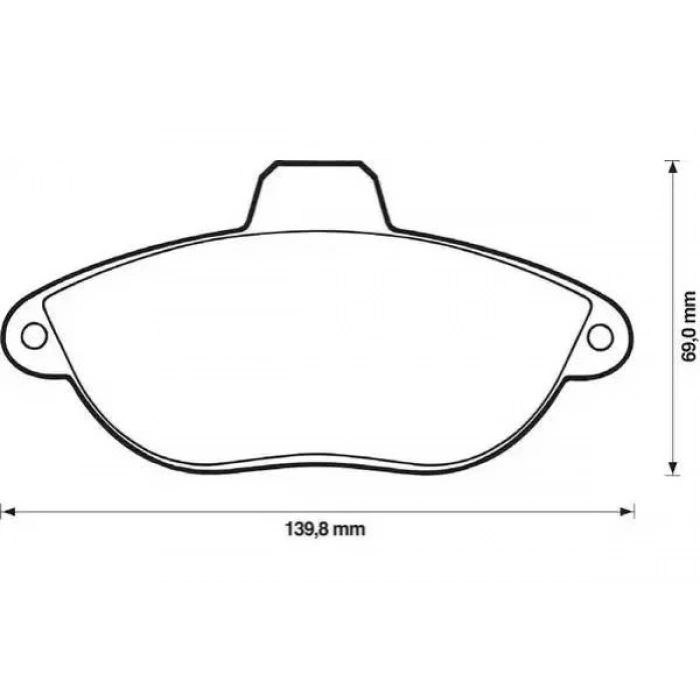 Fren Balata Scudo  96-06 / Jumpy I 94-07 / Expert 96-06 Fişli Ön (Oem No: 71711135)