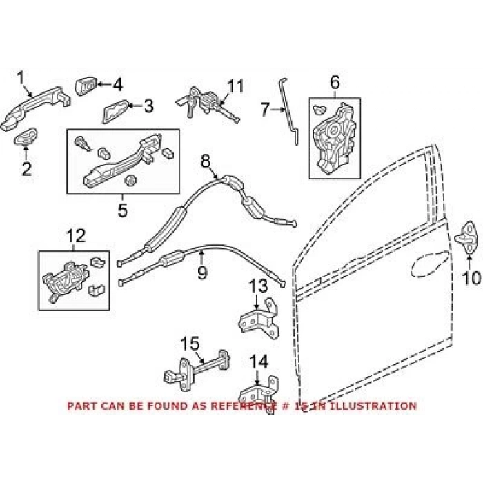 Kapı Gergisi Cıvıc Ön 16-19 Sol (Oem No: 72380-Tba-A01)