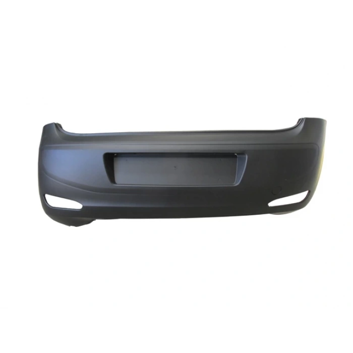 Fiat Punto 2012-2016 Evo Arka Tampon Siyah (Sensör Deliksiz - Sis Delikli - Çeki Kapaklı)(Eurobump) (Oem No: 735564075)