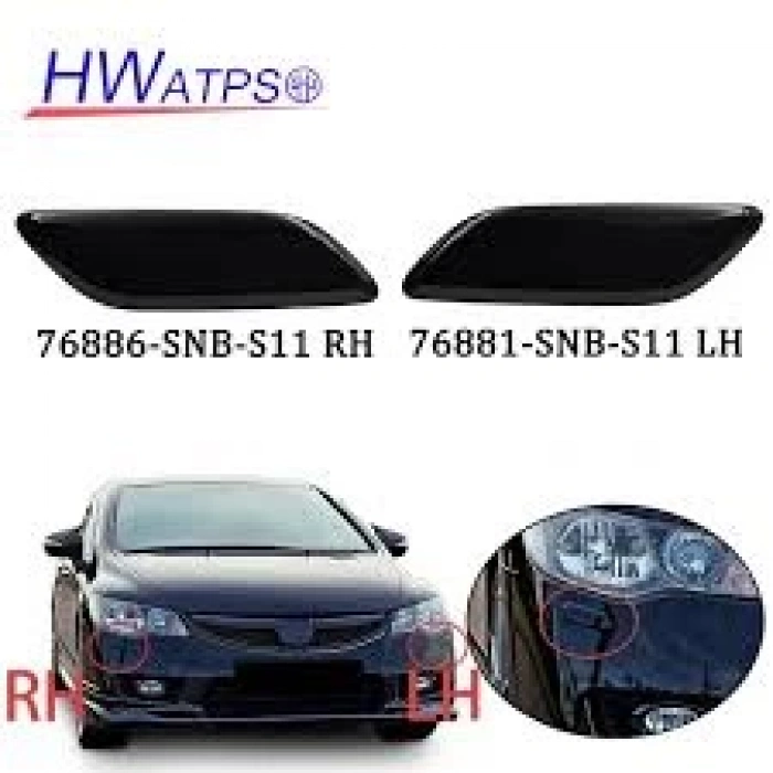 Honda Civic 2009-2012 Far Yıkama Kapağı Sağ (Oem No:76886-Snb - S11) (Adet)