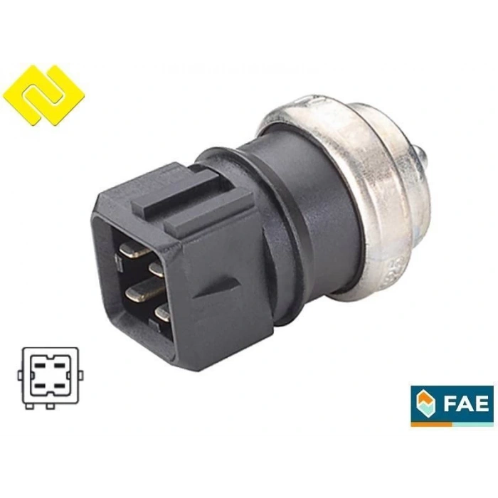 Sensör Soğutma Sıvı Sıcaklık Clıo Iıı / Megane Iıı / Kangoo / Laguna / Trafıc / Master / Movano Siyah 4 Fişli (Oem No: 7700105087)