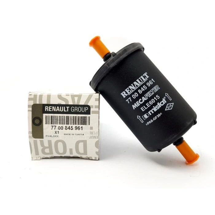 YAKIT FİLTRESİ BENZIN FİLTRESİ RENAULT CLIO/KNG/LGN/MGN/TWNG/TRAFIC/PARTNER/BERLINGO/206/306/307/407/VIVARO/C5 1,2-1,4-1,6 96- (Oem No: 7700845961)