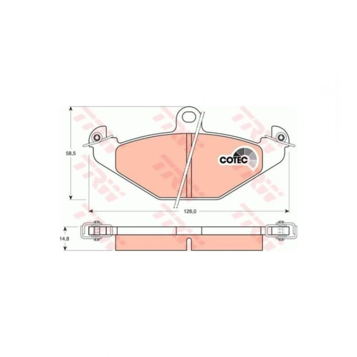Fren Balata Laguna I  93-01 / Safrane 92-00 / Espace Iıı 96-02 Arka (Oem No: 7701203124)