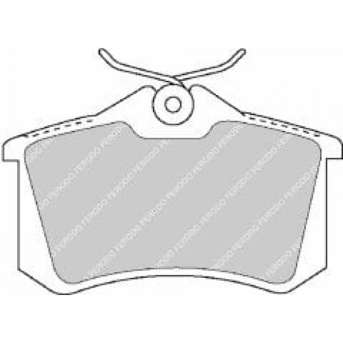 Fren Balata Megane Iı / 307 / C3 / C4 / Golf4 / Bora 99-05 (Kalınlık 17Mm) Arka Fişli (Oem No: 7701206784)