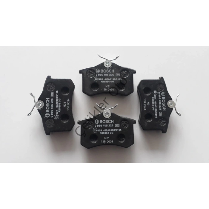 Fren Balatası Arka Dısk Renault Megane Iı/Fluence/Polo/Golf/307 Bm 03- (Oem No: 7701207695)