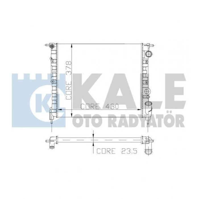 Radyatör Su R19 92-95 1.4 Gtx-Gte Klimasız (Oem No: 7701395094)