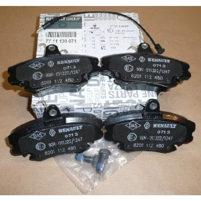 Fren Balata R9   85-00 / R19 88-01 / Clıo Symbol 98-05 / Logan 04-12 / Sandero 08-13 Ön Civatasız (Oem No: 7711130071)