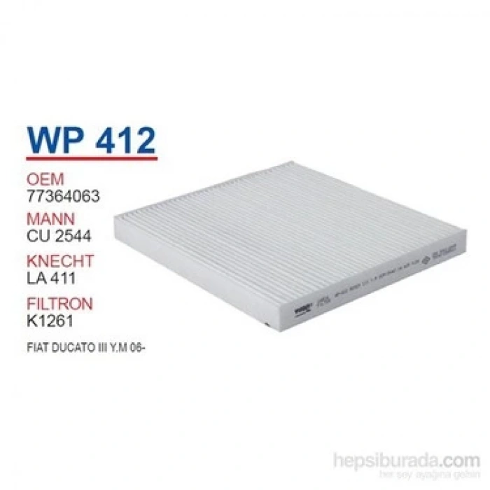 Polen Filtresi Ducato / Jumper / Boxer / Ducato 06Sonrası Karbonsuz (Oem No: 77364063)