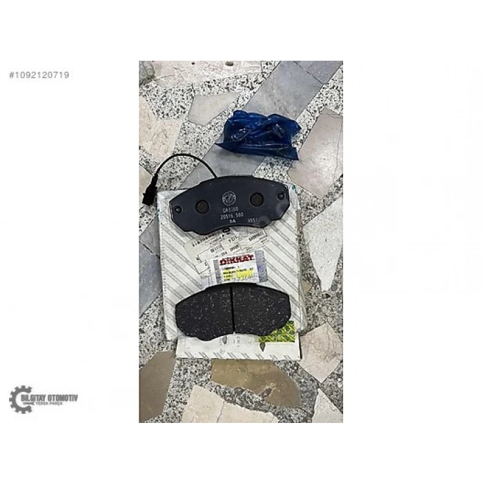 Fren Balata Ducato 02-06 / Jumper Iı 02-06 / Boxer Iı 02-06 (Fişli Uzunluk 140.5Mm) Ön (Oem No: 77364862)