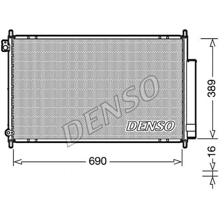 Radyatör Klima Accord 03-08 2.0 / 2.4 (Oem No: 80110-Sea-003)
