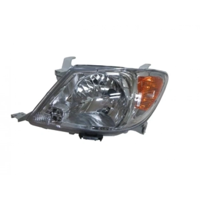 Toyota Hilux Vigo 2005-2009 Pickup D4D Far Lambası Sol Elektrikli - Motorsuz - Sarı (Casp) (E Marklı) (Oem No: 81150-0K080)