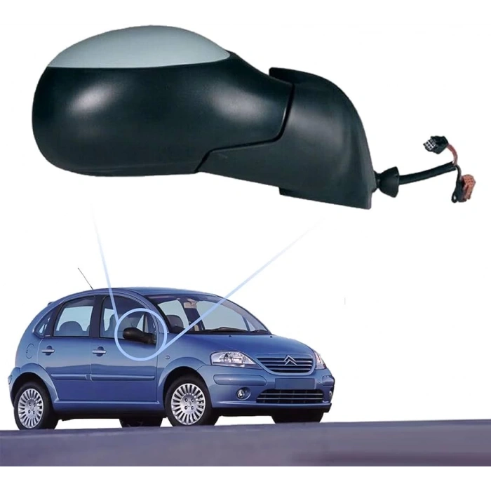 Ayna Dış Dikiz C3 02-09 Elektrikli Isıtmalı Astarlı Sensörlü 7 Fişli Sağ (Oem No: 8148Fp)