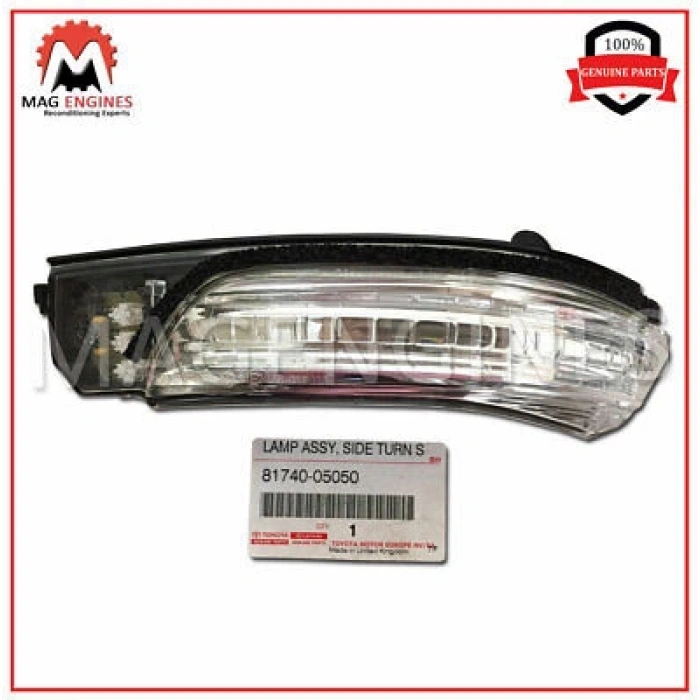 Sinyal Lambası Ayna Avensis 08-14 Sol (Oem No: 81740-05050)