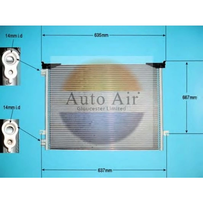 Klima  Radyatörü Renault Trafıc Iı/Vıvaro A Box (X83) 1.9 Dı (F7) 01- (Oem No: 8200073912)