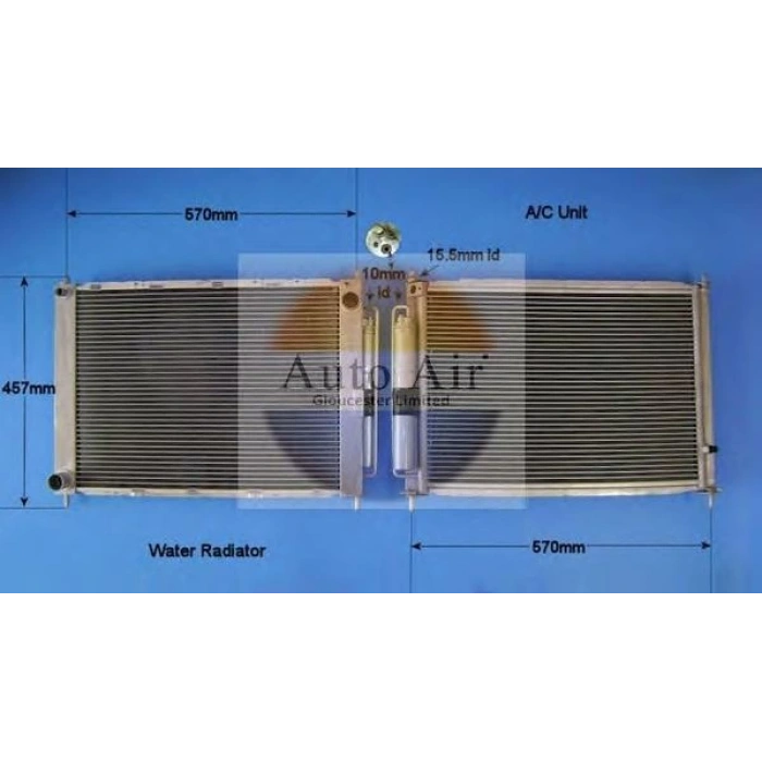 Radyatör Komple (Modül Su Rad+Kıma Rad.) Radyatör Komple (Modül Rad+Con) Renault Clıo Iıı/Modus Bm 04- (Oem No: 8200134606)