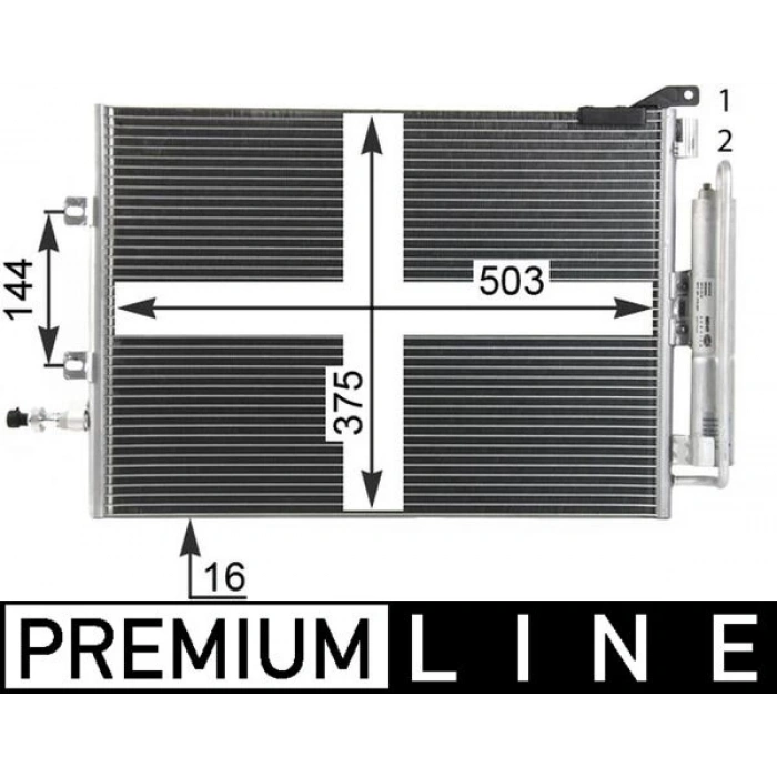 Klima  Radyatörü Renault Modus / Grand Modus (F/Jp0_) 1.5 Dci 75 05- (Oem No: 8200468911)