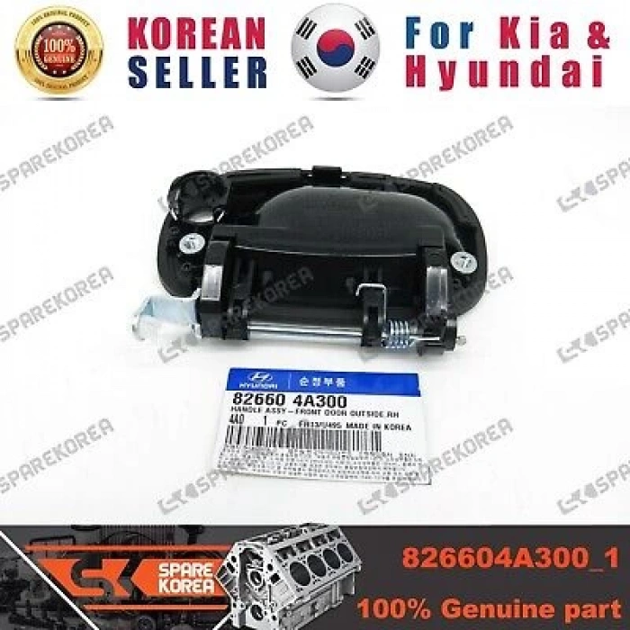 Kapı Kolu Starex 02-08 Dış Sağ (Oem No: 82660-4A300)