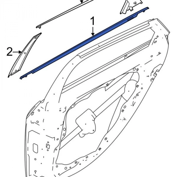 Cam Sıyırıcı Elantra 21Sonrası Arka Kapı Dış Sağ (Oem No: 83220-Aa000)