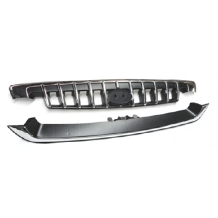 1998-2008 Hyundai Starex Minibüs Ön Panjur Alt-Üst 2 Parça (Nikelajlı İç Petekleri Siyah) (Bfn) (Adet) (Oem No:865654A511)