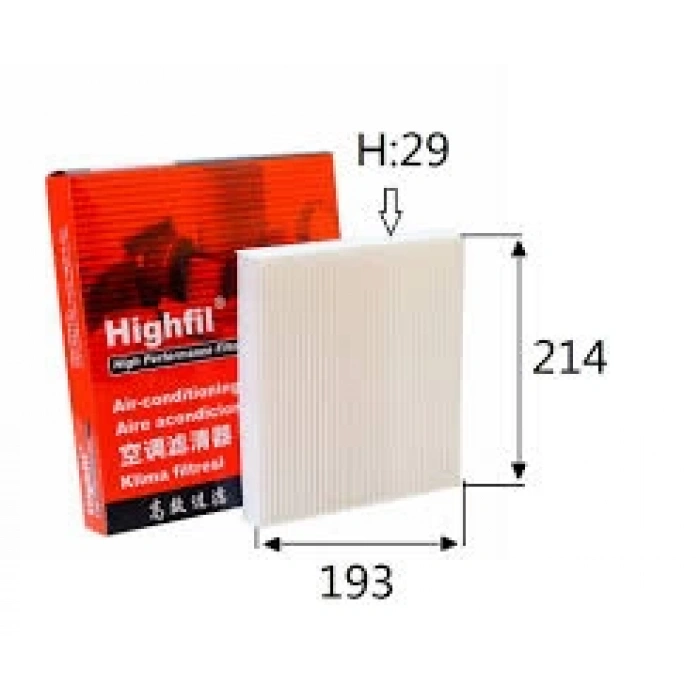 Polen Filtresi Corolla 06-11 / Corolla 13Sonrası Benzinli-Dizel / Aurıs 07-11 / Yarıs 06-11 / Rav406-11 / Hılux 05-15 Karbonlu (Oem No: 87139-0D010)
