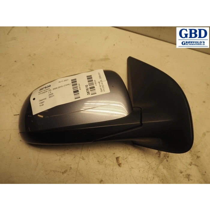 Ayna Dış Dikiz İ20 12-14 Elektrikli Isıtmalı Otomatik Katlanır Sol (Oem No: 87610-1J300)