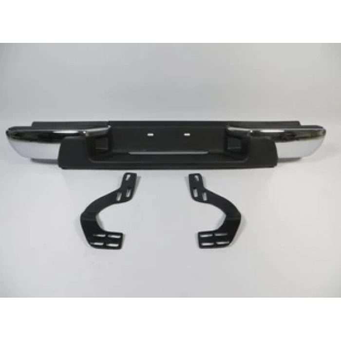 İsuzu D Max - 2007-2012 Pickup Arka Tampon Nikelajlı (Plaka 52Cm) Üstü Plastikli Bağlan.Ayakları İle (Oem No: 8-97352-581-0)