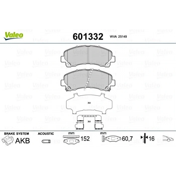 Fren Balata D Max Takım 10-15 Ön (Oem No: 8980791040)