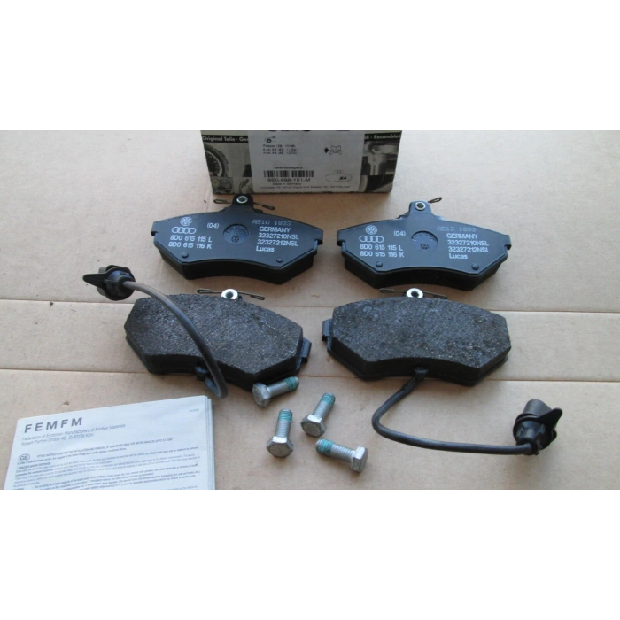 Fren Balata A4 04-08 / Passat 96-00 / A4 00-04 1.6-1.8 Çift Fişli Ön (Oem No: 8E0698151M)