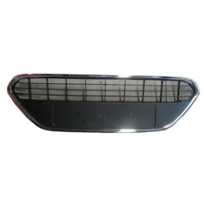 Ford Focus- Sd/Hb- 08/11; Ön Tampon Panjuru Siyah (Plakalık Plastiği) (Nikelaj Kaplamalı) (Tw) (Oem No: 8M5117B968Be)