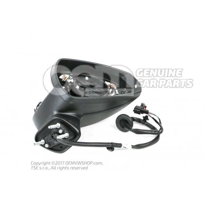 Dış Dikiz Aynası A3 Sedan 13Sonrası Elektrikli, Isıtmalı, Sinyalli, Astarlı Sağ (Oem No: 8V5857410B9B9)