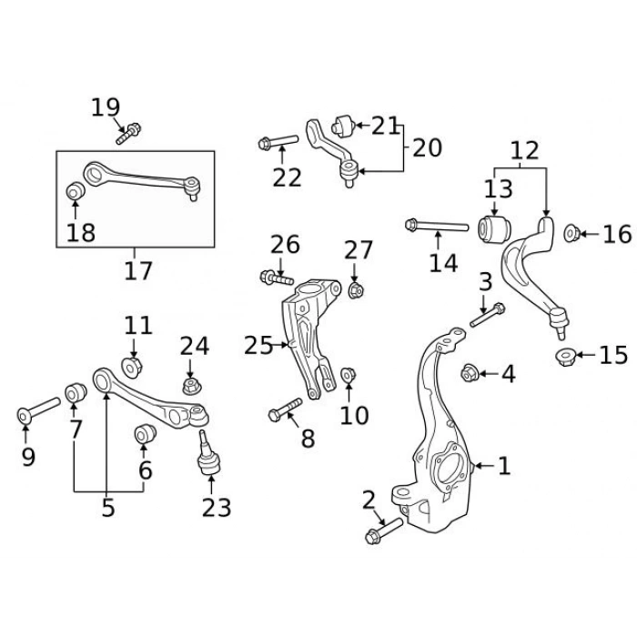 Rotilli Kol A4 16Sonrası / A5 17Sonrası Eğri Üst Sol (Oem No: 8W0407509E)