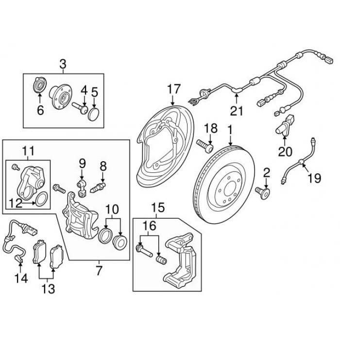 Fren Balata A4 / A5 / A6 / A7 / Q5 16Sonrası Arka (Oem No: 8W0698451Ac)