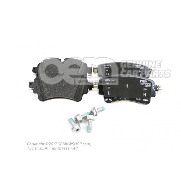 Fren Balata A4 / A5 / Q5 / Q7 15Sonrası Arka (Oem No: 8W0698451Q)