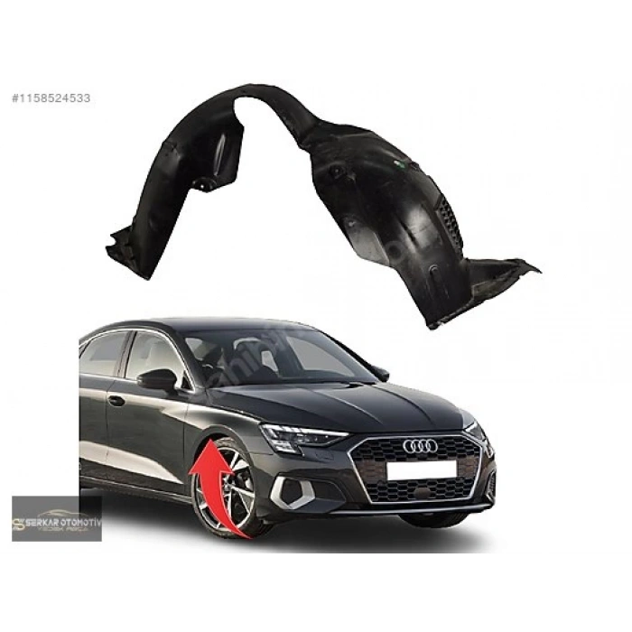 Audi A3 (2020 Yılında Çıkan Kasa) Çamurluk Davlumbazı Ön Sağ (Oem No: 8Y0821172K)