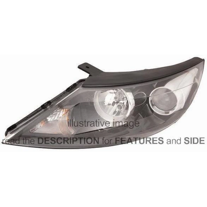 Far Sportage 2011-2015 Elektrikli Siyah Sağ (1 Adet) (Oem No: 92102-3W021)