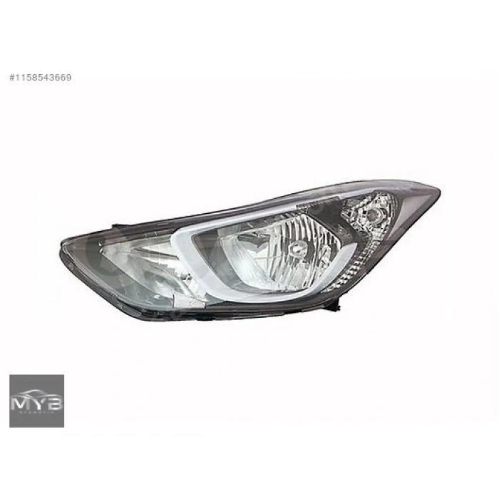 Hyundai Elantra 2014-2016 Far Elektrikli Ledsiz Sağ (Oem No: 92102-3X210)