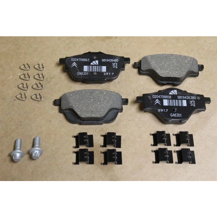 Fren Balatası Arka 290Mm Arka Dıskler İçin Opel Grandland X 3008 308 5008 C4 Ds7 Bm 18- (Oem No: 95525386)