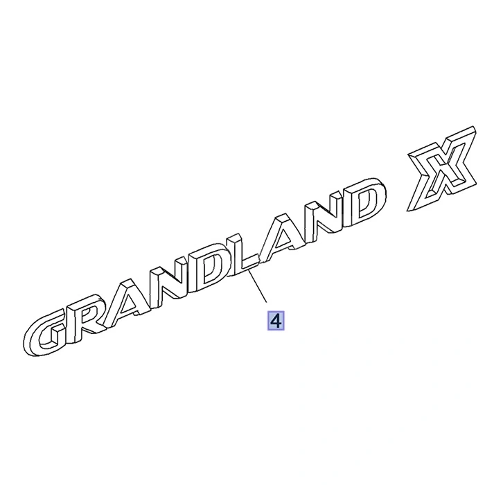 Yazı Grandland X Opel Grandland X Bm 18- (Oem No: 95526471)