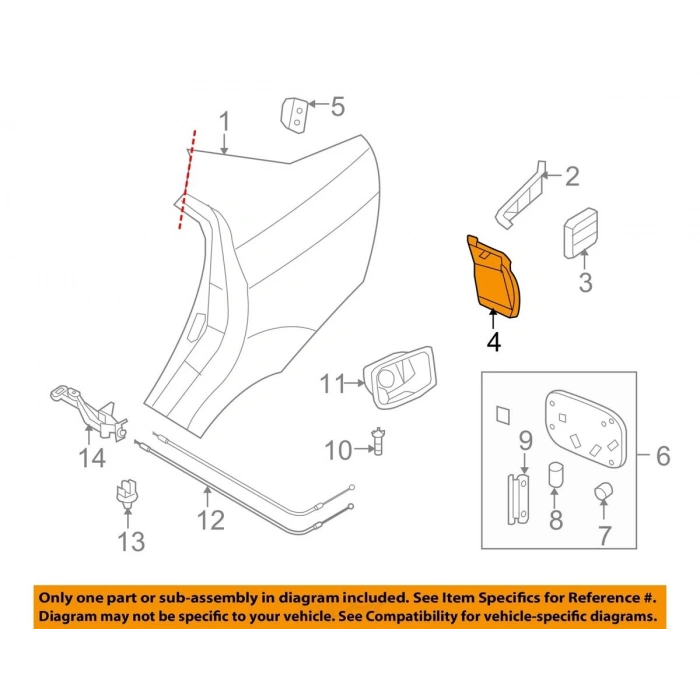 Çamurluk Davlumbazı Arka Sol Opel Aveo T250/T255 Bm 06- (Oem No: 96648674)