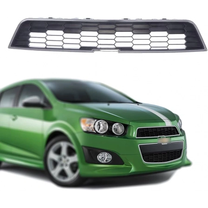 Ön Panjur : Üst Krom Kaplamalı Opel Aveo T300 Bm 12- (Oem No: 96694759)