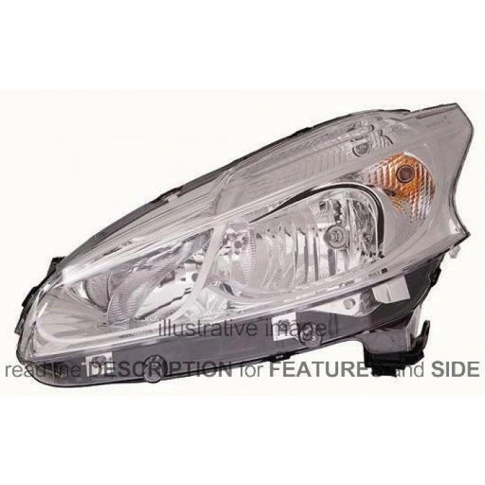 Far Sag Elektrıklı Psa 208 B.M 2012- (Oem No: 9802221280)