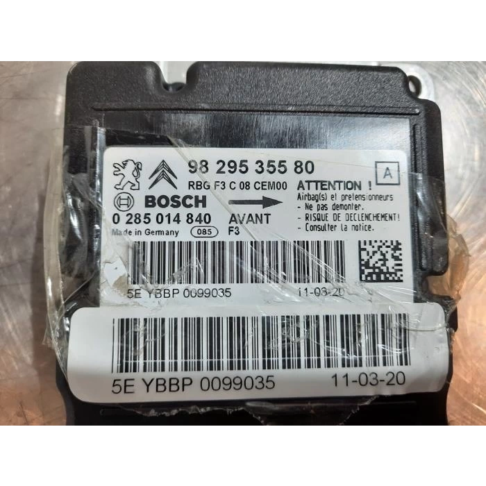 Airbag Beyni  Cactus Hava Yastıgı Kumanda Kutusuyan Gögüs Hava Yastıgı + Perde Psa C4 Cactus B.M (Oem No: 9829535580)