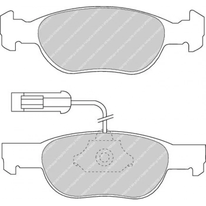Fren Balata Marea  96-07 / Brava 95-02 / Bravo 95-04 Fişli Ön (Oem No: 9947118)