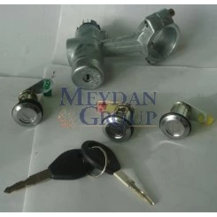 1993-1997 Nissan Micra K11 Kontak Kilit Seti (3Lü) (Kontak-Kapı-Bagaj) (Termikli) (Adet) (Oem No:9981010S00)