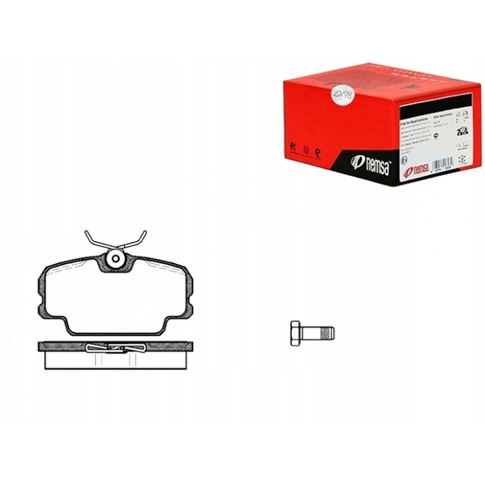 Fren Balata Bmw 3 Seri    82-92 E30 / Mercedes 190 W201 82-93 Ön (Oem No: A0014201020)