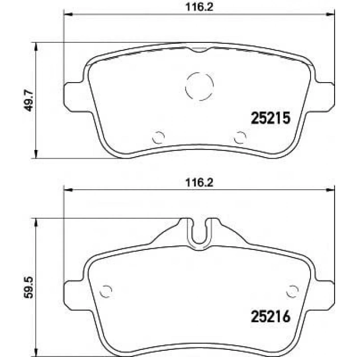 Fren Balata Mercedes 11-15 W166 M Seri Arka (Oem No: A0064204020)